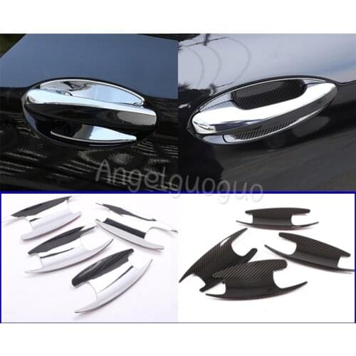 4pcs ABS Door Bowl Cover Trim Car Accessories For Mercedes Benz W213 E class W205 C class GLC X253 2016-2019