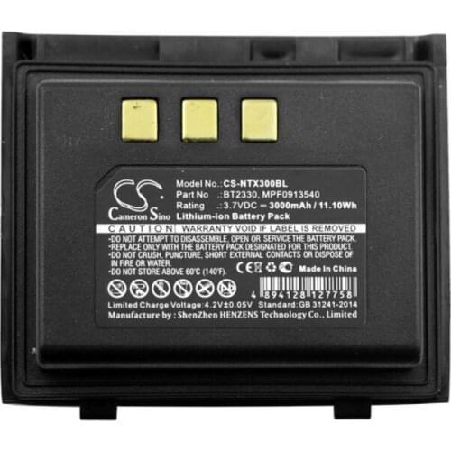 Cameron sino 3000mah battery for HANDHELD Nautiz X3 BT2330 MPF0913540 for NAUTIZ X3 BT2330 MPF0913540 BarCode, Scanner Battery
