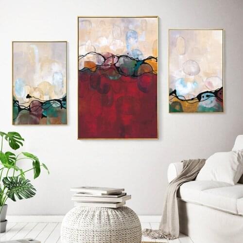 Spray Color Abstract Gray Texture Geometry Line Scenery Canvas Painting Sofa Background Wall Picture Poster Room Home Decoration