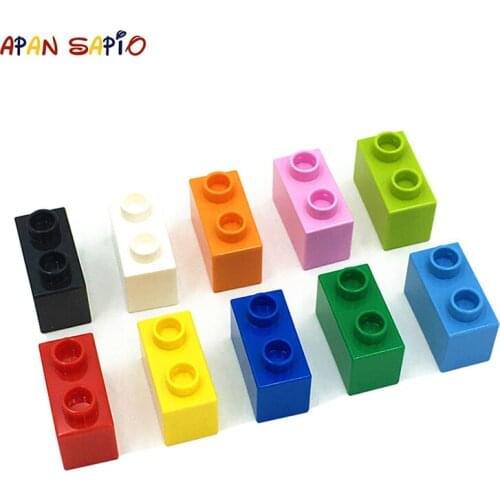 24PCS BIG Size DIY Building Blocks Thick Figures Bricks 1x2Dots Educational Creative Toys for Children Compatible brands