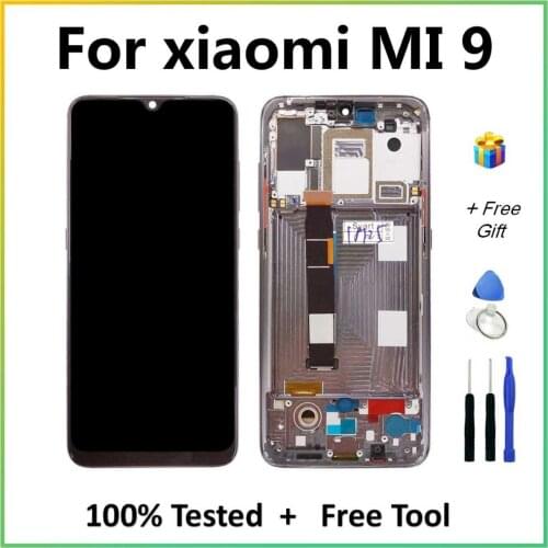 For Xiaomi 9 LCD Display Touch Screen Digitizer Assembly 100% Tested For Xiaomi9 MI9 6.39" TFT LCDs Screen