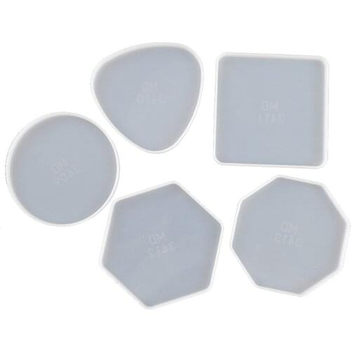 Geometry Silicone Tray Molds Epoxy Resin Coaster DIY Hand Craft Making Resin Mold Supplies