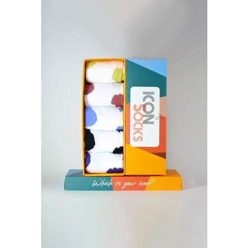 Iconsocks Unisex Serious Milka Socket Special Boxed Design Stockings