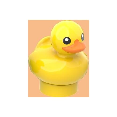 Duckling with Black Eyes Pattern Building Blocks Toys