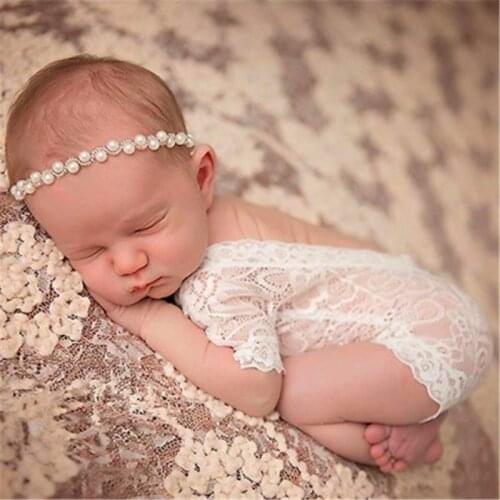 Newborn photo shoot New Born Embroidery Lace Baby Romper Jumpsuit Newborn Photo Shoot Accessories Girl Costumes