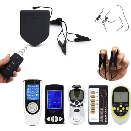 Electric Shock Accessory Nipple Clamps,Body Nipple Massager Clip Breast Labia Electro Shock Medical Sex Toy For Women Man