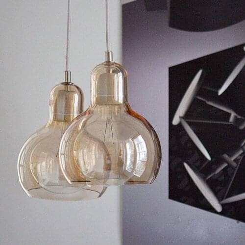 Modern Simple Restaurant Living room Chandelier Creative Personality Bar Bedroom Balcony Gourd Glass Chandelier Study