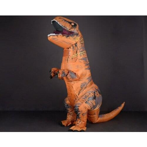 INFLATABLE Dinosaur Costume World Park Blowup Dinosaur Halloween Inflatable costume Party costume for adult SIZE
