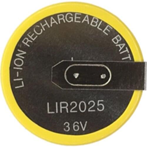Rechargeable button battery 90 degree LIR 2025 LIR2025 Car key Recharged battery model for BMW car remote key