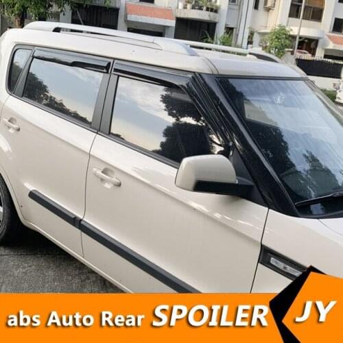 For kia soul Plastic Window Visor Vent Shades Sun Rain Deflector Guard For kia soul Auto Accessories 4PCS/SET 2006-2013