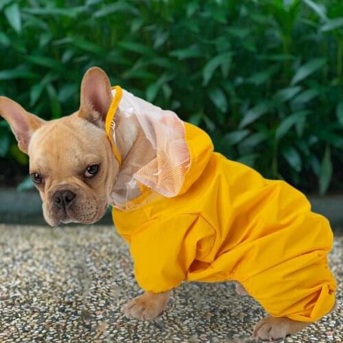 Durable Pet Raincoat Hooded Design Waterproof Skin-friendly Dog Lightweight Rain Gear for Outdoor Rainy Day Hiking Dogs Clothes