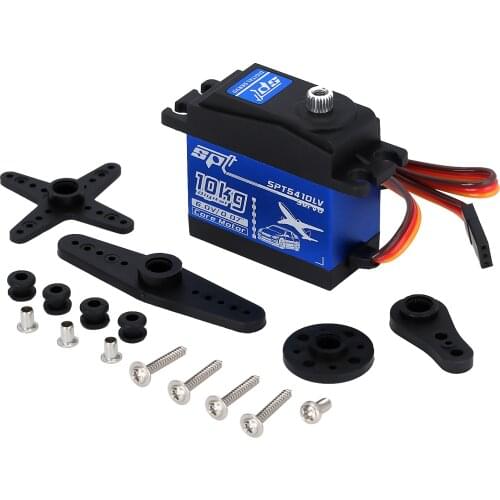 10KG 6V/0.07" Metal Gear Digital SPT 5410LV Servo for 1/10 Scale On-Road Touring Drift Car RC Airplane Aircraft Model