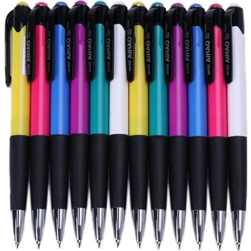 12Pcs 0.7mm Ballpoint Pen Roller Ball Blue Ink Office School Supplies Stationery With Retail Package