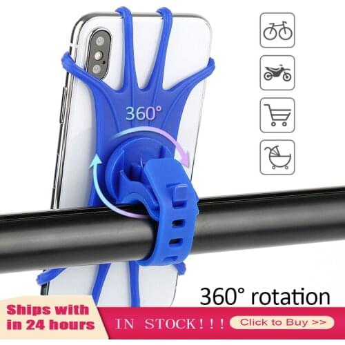 Silicone Bicycle Phone Holder Motorcycle For Xiaomi IPhone X/8 Plus/8/7 Plus/6S Mobile Phone Stands Bike GPS Clip Gsm Houder NEW