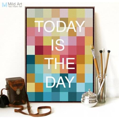 Modern Minimalist Motivational Typography Life Quotes Art Print Poster Wall Picture Canvas Painting Boy Kids Room Decor No Frame