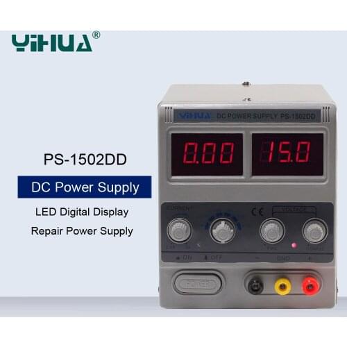 YIHUA Communication Repair Dedicated DC Power Supply 15V 2A Adjustable Voltage Regulator Power Supply For Laboratory Phone
