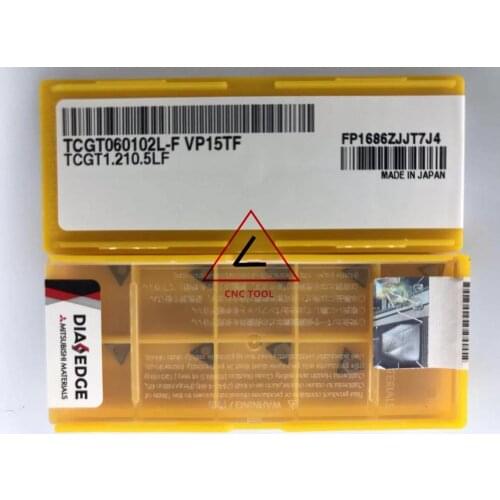 TCGT 060102 L-F VP15TF 10pcs original Mitsubishi turning insert DIAEDGE