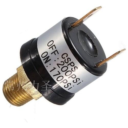 Universal Pressure Switch Air Compressor Tank Pressure Control Switch Valve 90-120PSI NPT1/4" Thread Stainless Steel