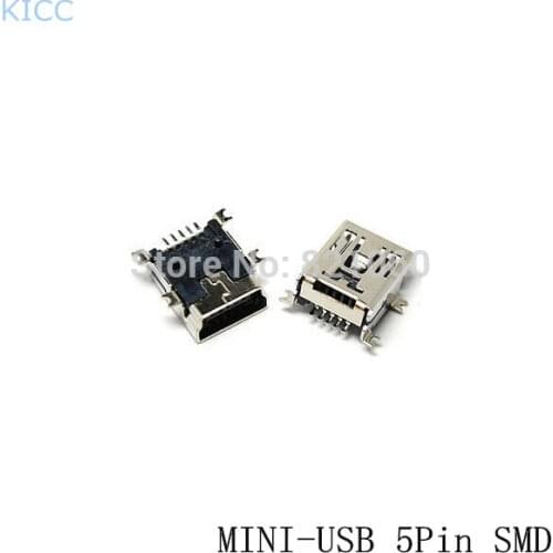 USB socket MINI USB 5P female SMD connector Mini USB Interface 5Pin (20Pcs)