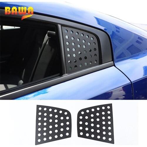 BAWA Car Rear Window Triangle Glass Decorative Trim Stickers External Accessories For Dodge Charger 2011