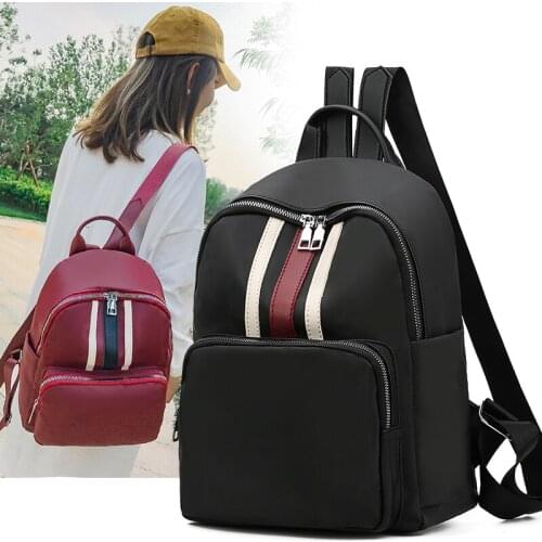 Newest Hot Waterproof Oxford Backpack Women Black School Bags for Teenage Girls Large Capacity Fashion Travel Tote Backpack