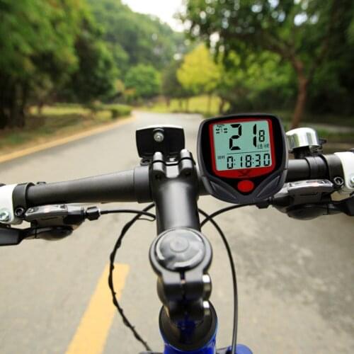 Waterproof Bicycle Bike Cycle Lcd Display Digital Computer Speedometer Odometer Mountain Bike Road Car Lightweight Durable