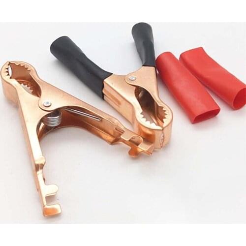 2/10/20Pcs 50A Alligator Clip With Teeth Copper Plated Battery Folder Power Cord Clamp Safety Test Clip Charging Clip Tool