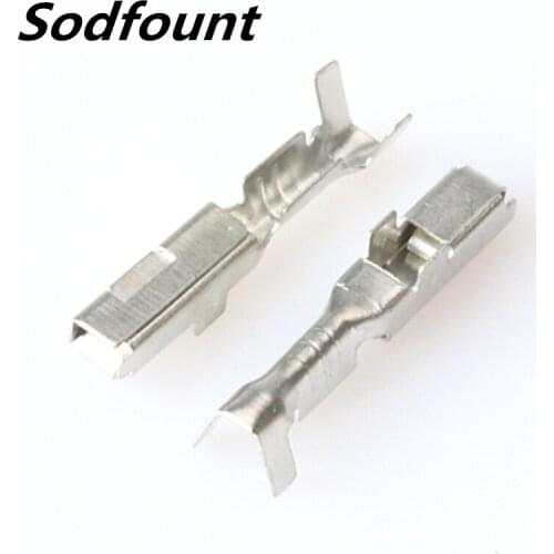 100pcs H62 brass tinned 2.2mm famale car connector terminal block DJ621-2.2A