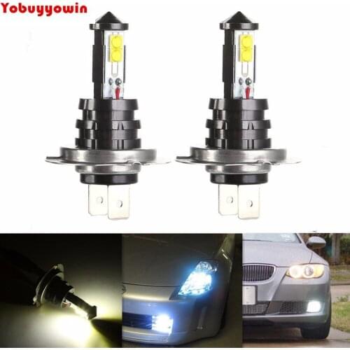 2pcs LED Lampes Anti-fog H7 CREE XTE Chips 20W 4SMD Daytime DRL Kit Fog Lights Day Driving Daylight- Plug-n-Play (Pack of 2)