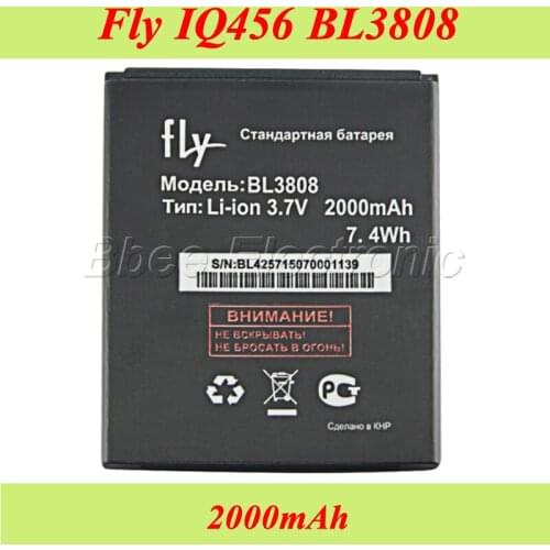 2000mAh BL3808 Battery For Fly IQ456 Batterie Bateria AKKU Accumulator PIL
