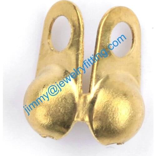 2013 jewelry findings Chain end for 3.2mm Brass ball chain