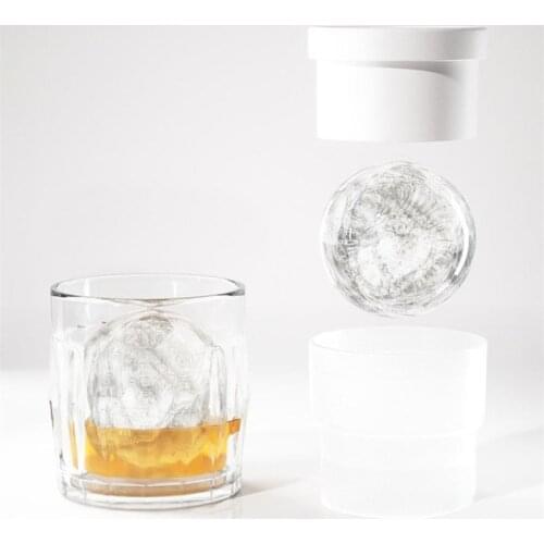 3PCS Silicone Sphere Ice Cube Mold Kitchen Stackable DIY Ice Ball Round Jelly Making Mould For Cocktail Whiskey Drink Ice Tools