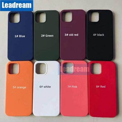 50PCS Magnetic silicone case cover for iPhone 12 Pro MAX 12 mini Shockproof Smooth Touch Silicone Case Cover with Magnetic