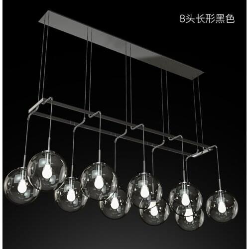 American Novelty LED Chandelier Retro Loft Bar Lighting Simple Gold / Black Modern Glass Living Room Dining chandelier ceiling