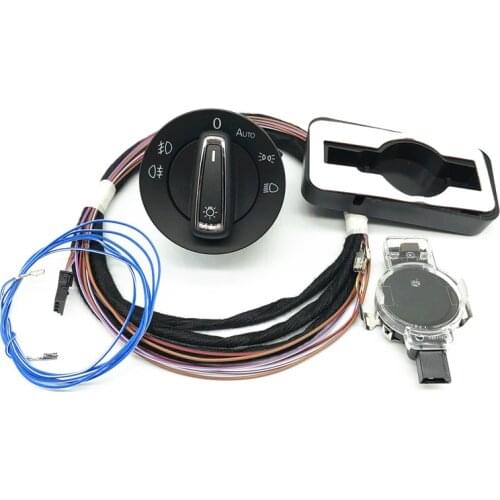 Car Rain Humidity Sensor light Sensor Auto headlight Switch Cable wiring harness Box For VW Golf 7 MK7 81D955547 81D 955 547