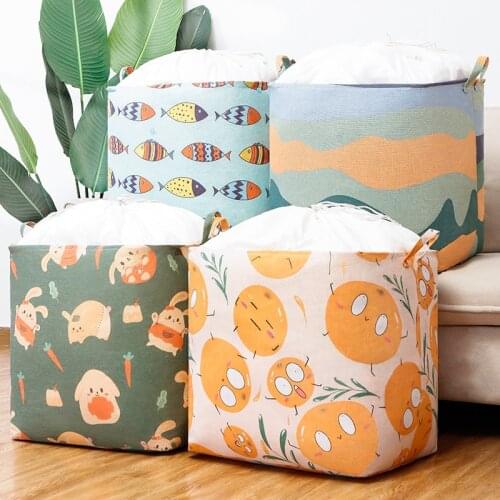 Large Clothes Storage Basket Folding College Dormitory Storage Boxes Dirty Clothes Basket Clothes Storage Bags Quilt Organizer