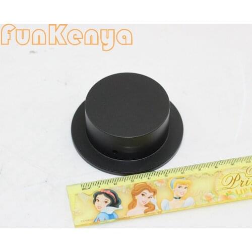 Dia102 Dia68 Big DIY Power Amplifier Knobs All Aluminum Hat Design Black Switch Potentiometer Buttons Auido Chassis Enclosure