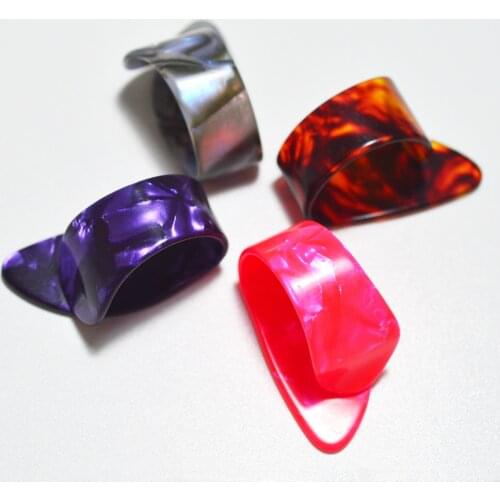 Celluloid Guitar Thumb Finger Picks for Guitar and Bass Random Color