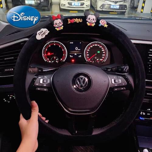 Disney Mickey Mouse Minnie Car Seat Belt Shoulder Cover Gear Handbrake Cover Car Headrest Lumbar Support Set