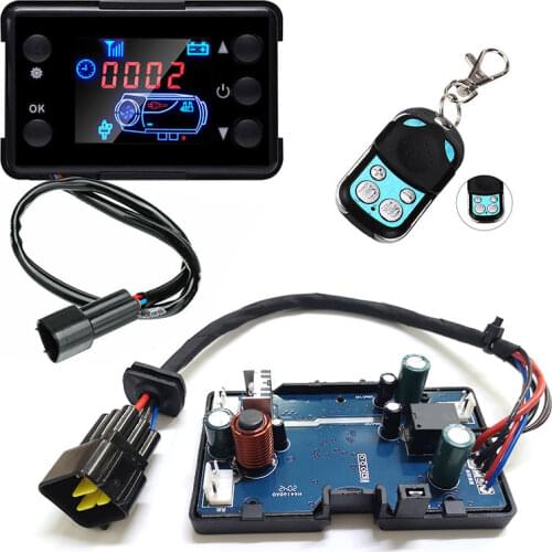 12V 24V Diesels Air Heater LCD Monitor Switch+Control Board Motherboard+Remote Control For Car Parking Heater Controller