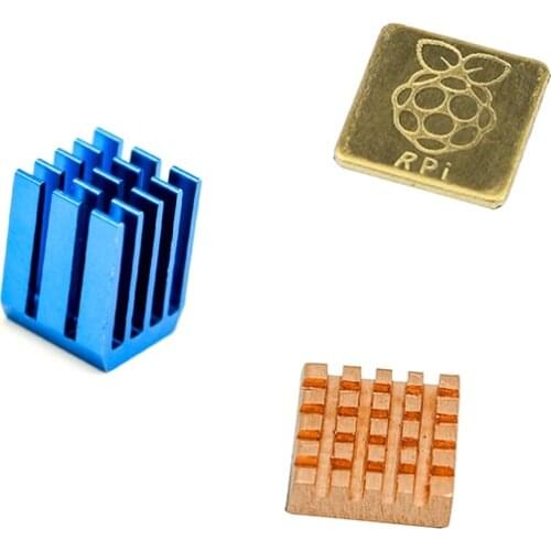 For Raspberry Pi 3 Model B Aluminum Heat Sink + Bracket Raspberry Pi RPI Sink Cooling CPU Copper Heat Sink 2 Z07