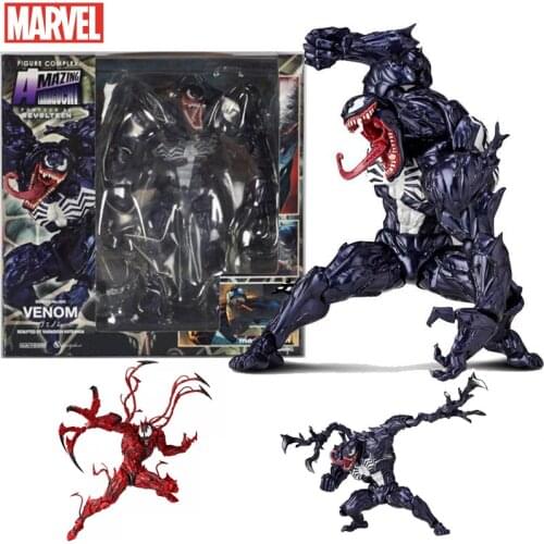 18cm Disney Anime Marvel Action Figures Model Toys Spiderman Character Venom Movie Collection Toys for Kids Boy Birthday Gifts