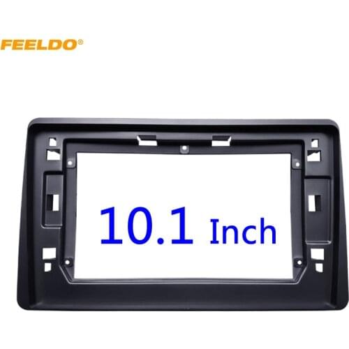 FEELDO Car Stereo 10.1" Big Screen 2Din Fascia Frame For Renault Duster 2018 Audio Dash Fitting Panel Frame Kit #HQ6419