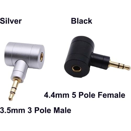 1pc T Shape 4.4mm Balanced Female To 3.5mm TRS Male Converter Headphone Earphone Adapter For Sony PHA-2A TA-ZH1ES LN007086