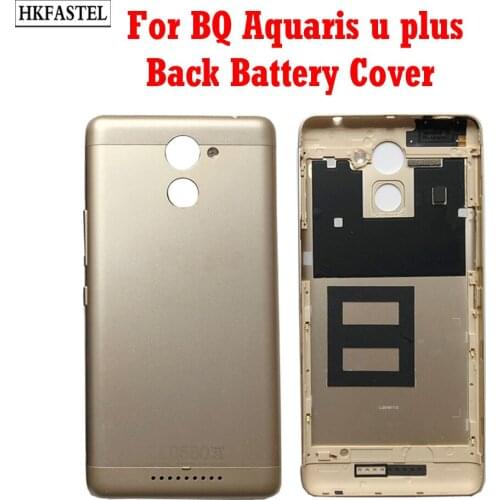 HKFASTEL New Back cover For BQ Aquaris u plus Mobile Phone back battery door housing case free shipping