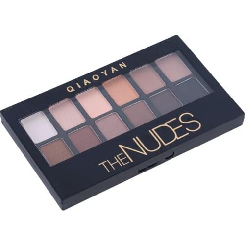 12 Colors Matte Eye Shadow Make Up Pallette Eyeshadow Palette Brighten eye charm beauty Cosmetics Long-lasting+Natural hot sale