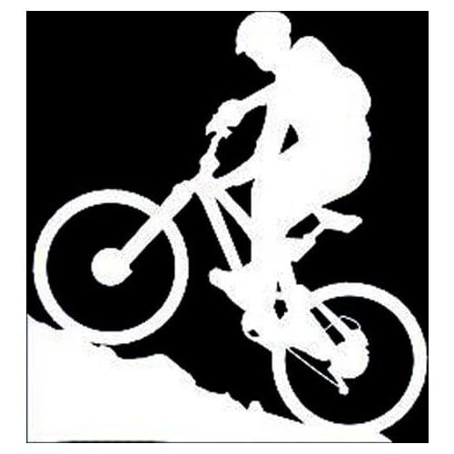 1 Pcs Car Decorative Stickers Mountain Biking Extreme Sports Bike Boy Pattern Car Sticker Exterior Accessories