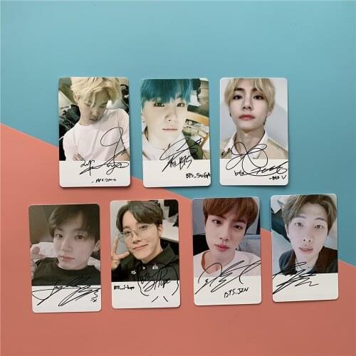 2020 New KPOP Bangtan Boys Poster Lomo Card ARMY Postcards JUNG KOOK V JIMIN JIN SUGA Fans Gift PVC Card Photo Cards