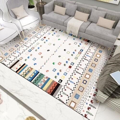 Classical Print European Geometric Carpets For Living Room Bedroom Area Rug Kitchen Anti-slip Floor Mat Fashion Home Big Carpet