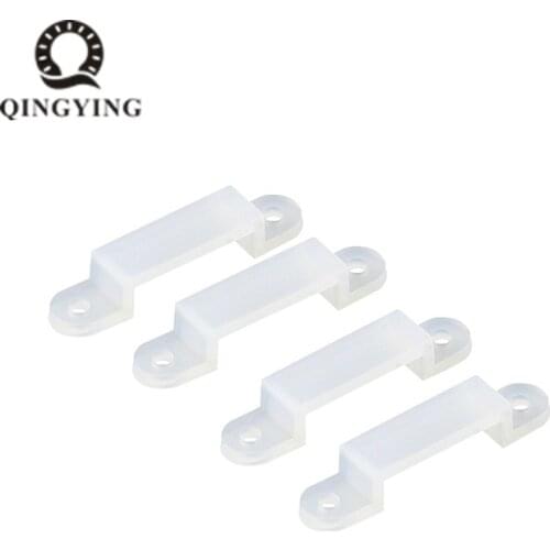 200pcs 12mm LED Strip Silicon gel Holder, LED Connector Clip for fixing flexible light strip 5050 5630 5730